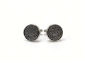 silver onyx cufflinks