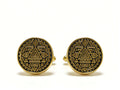 Geometric Gold Cufflinks by Di Classe & Co