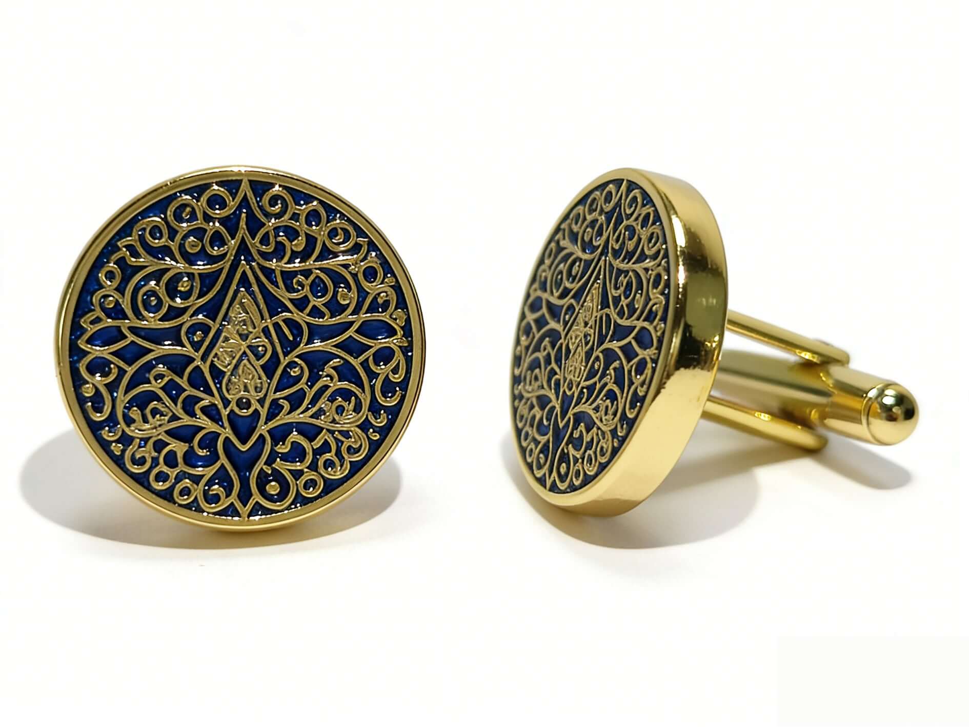 royal crest gold cufflinks