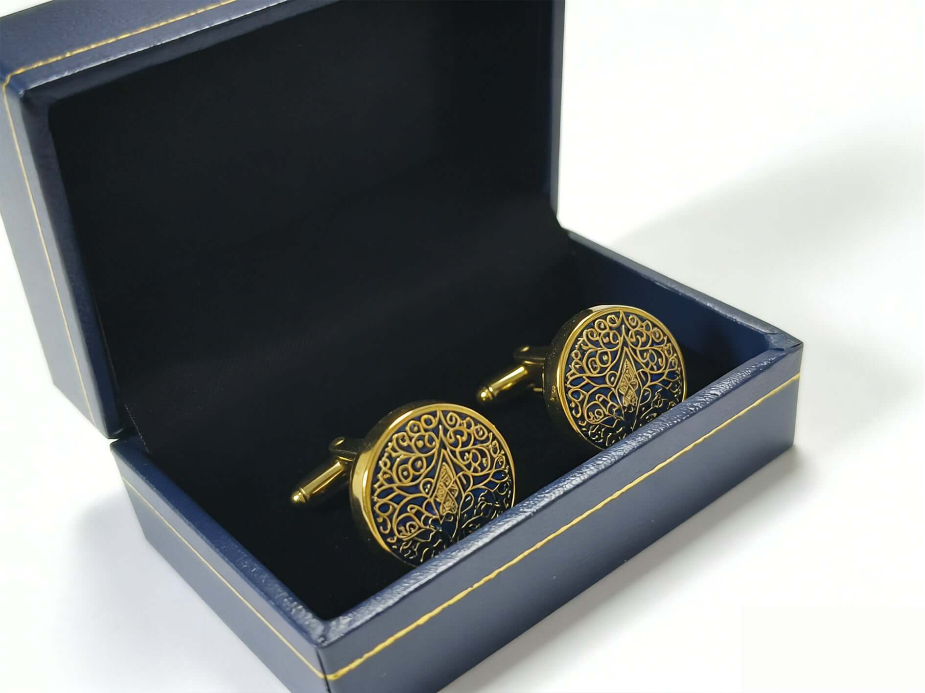 royal crest gold cufflinks